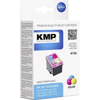 👉 Inkt cartridge geel magenta cyaan KMP vervangt HP 301 Compatibel Cyaan, Magenta, H136 1720,4830 4011324172041