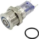 👉 TRU COMPONENTS LAS2-GQF-11E/W/12V/N Vandalismebestendige druktoets 1 stuk(s)