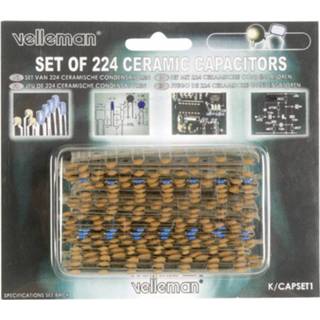 👉 Condensator keramische assortiment Velleman K/CAP1 10 % 1 set(s) 5410329327927