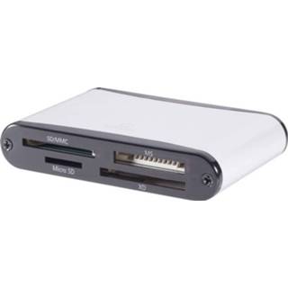 Geheugenkaartlezer zilver Renkforce CR12e-A Externe USB 2.0 4016138879964