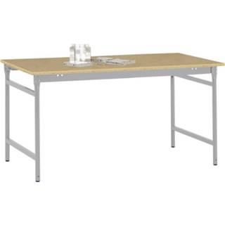 👉 Bijzettafel multiplex aluminium zilver mannen Manuflex BB3035.9006 basis stationair met tafelblad in vergelijkbaar RAL 9006, bxdxh: 1250 x 600 780 mm Kleur: 4045916075953