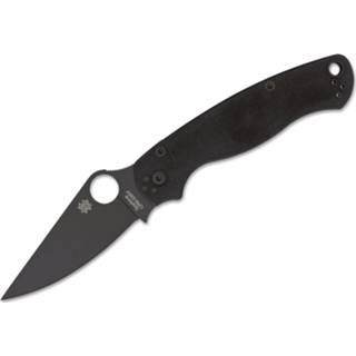 👉 Zwart Spyderco - Para-Military 2 Black G10 Plain Mes 4045011072703