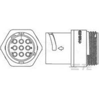 👉 TE Connectivity 1445825-3 Ronde stekker Stekker, inbouw Serie (ronde connectors): CPC Totaal aantal polen: 9 1 stuk(s)