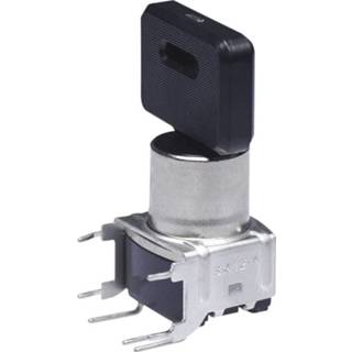 👉 NKK Switches SK14DG30 Sleutelschakelaar 28 V DC/AC 0.1 A 1x aan/aan/aan 2 x 45 ° 1 stuk(s)