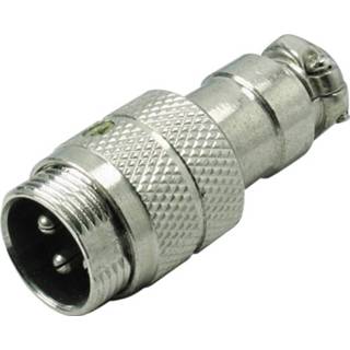 👉 Kash 55071 Miniatuur-DIN-connector Stekker, recht Aantal polen: 4 Zilver 1 stuk(s)