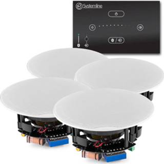👉 Versterker active Systemline E50 Bluetooth inbouw met 4 plafondspeakers 8720105707261