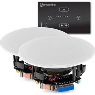 👉 Versterker active Systemline E50 Bluetooth inbouw met 2 plafondspeakers 8720105707254