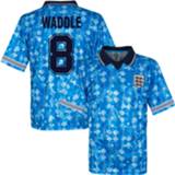 👉 Voetbalshirt l blauw Engeland Retro 3e WK 1990 + Waddle 8 - 5059067545813