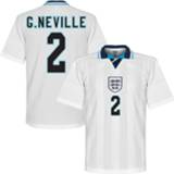 👉 Voetbalshirt l wit Engeland Euro 1996 + G. Neville 2 - 5059067543109