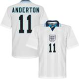 👉 Voetbalshirt wit Engeland Euro 1996 + Anderton 11