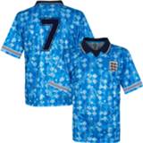 👉 Voetbalshirt blauw Engeland Retro 3e WK 1990 + Nummer 7