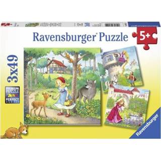Rapunzel,Roodkapje En De Kikkerkoning (3X49 Stukjes) 4005556080519