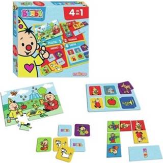 👉 Puzzel Bumba - 4-In-1 Spel (Memo,Domino,Puzzel,Blokpuzzel) 5414233222644