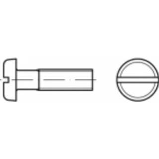 👉 TOOLCRAFT TO-5452032 Platkopschroeven M5 12 mm Sleuf ISO 1580 Messing 200 stuk(s)
