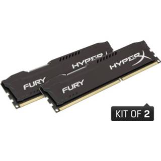 👉 HyperX PC-werkgeheugen kit HyperX Fury Black HX318C10FBK2/16 16 GB 2 x 8 GB DDR3-RAM 1866 MHz CL10 11-10-35