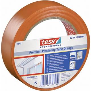 👉 Tesa 4843-04-02 4843-04-02 Pleisterband Oranje (l x b) 33 m x 30 mm 1 stuk(s)