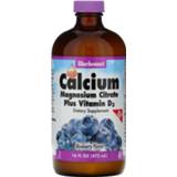👉 Liquid Calcium Magnesium Citrate Plus Vitamin D3 - Natural Blueberry Flavor (472 ml) - Bluebonnet Nutrition