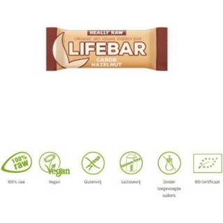 👉 Lifefood Lifebar Carobe Hazelnoot Bio (47g)