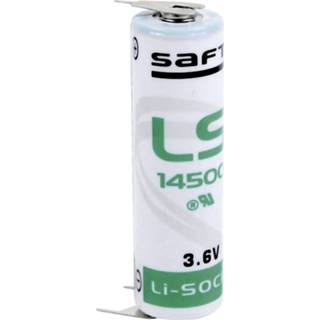 👉 Saft LS 14500 3PFRP Speciale batterij AA (penlite) U-soldeerpinnen Lithium 3.6 V 2600 mAh 1 stuk(s)