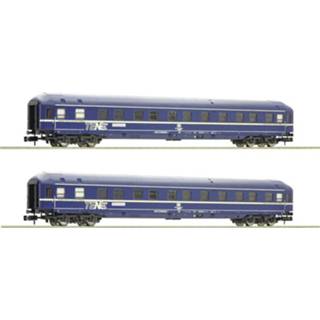 👉 Fleischmann 864708 N 2-delige set slaaprijtuigen van de DB 4005575194488