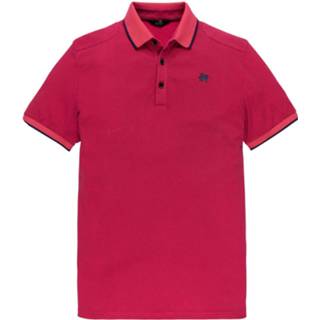 👉 Short sleeve l men poloshirts roze polo pique stretch jazzy 8719419332269