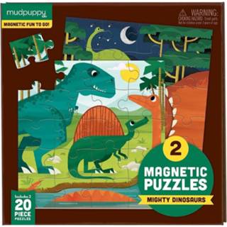 👉 Puzzel Mudpuppy puzzels Mighty dinosaurs 4 jr+ / 2 x 20 stks 9780735355675