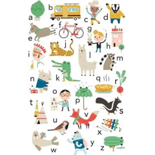 👉 Alfabetposter Petit Monkey alfabet poster artisjok 50 x 70 cm NL 8719244222193