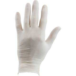 Latex handschoenen wit extra large Disposable handschoen doos 100 8710883170012