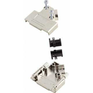 👉 MH Connectors MHD45PK-9-K D-sub behuizing Aantal polen: 9 Kunststof, gemetalliseerd 45 ° Zilver 1 stuk(s)