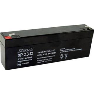 👉 Loodaccu XCell XP2.112 12 V 2.3 Ah Loodvlies (AGM) (b x h d) 178 66 35 mm Kabelschoen 4.8 Onderhoudsvrij, VDS-certificering 2050003638661