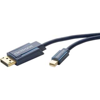 👉 Clicktronic DisplayPort Aansluitkabel [1x DisplayPort stekker - 1x Mini-DisplayPort stekker] 2.00 m Blauw