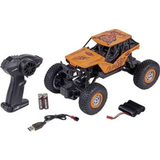 👉 Carson Modellsport Micro Beast Oranje, Zwart 1:18 RC auto Elektro Crawler RTR 2,4 GHz Incl. accu, oplader en batterijen voor de zender