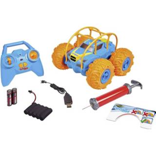 👉 Carson Modellsport Sea Flippy Blauw, Oranje RC auto Elektro 4WD RTR 2,4 GHz Incl. accu, oplader en batterijen voor de zender