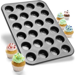 👉 Zwart black metallic Zenker mini muffinbakvorm 24 stuks 4044935065419 2900077713019