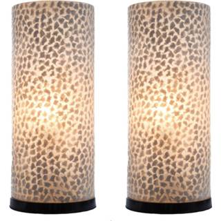 👉 Tafel lamp schelpen wit Tafellamp Wangi White 40cm 2 Stuks 7061287263260