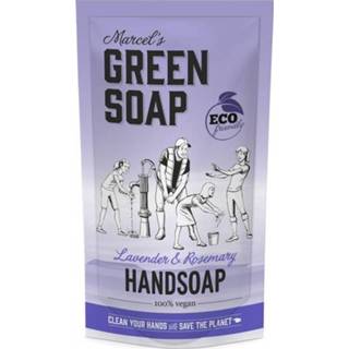 👉 Handzeep donkergroen lavendel gezondheid Marcels Green Soap & Rozemarijn Navulling 8719325558845