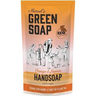 👉 Handzeep donkergroen gezondheid Marcels Green Soap Sinaasappel & Jasmijn Navulling 8719325558838