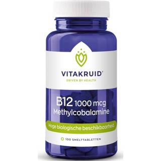 👉 Smelttablet gezondheid Vitakruid B12 1000mcg Methylcobalamine Smelttabletten 8717438691336