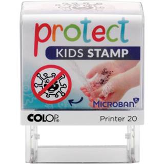 👉 Stempel kinderen Colop printer 20 Microban, Protect kids stamp, die helpt hun handen goed te wassen 9004362519706
