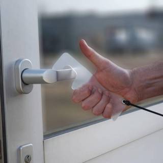 👉 Deuropener transparant Jalema hands-free deur opener, transparant, ft 170 x 52 mm, pak van 4 stuks 8713739320906