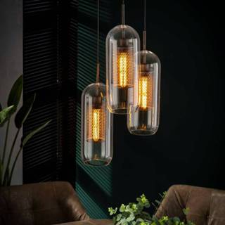 👉 Design hanglamp grijs metaal wandschakelaar Raw Industrial a+ active Meer John 3L 7432233251226