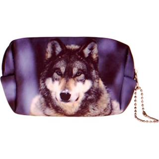 👉 Etui klein meisjes zwart Kleine etui/klein toilettasje wolf-
