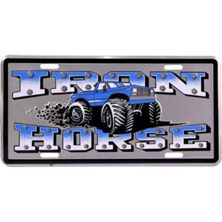 👉 Nummerbord mannen grijs Amerikaans - Iron Horse-