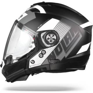 👉 Nolan N70-2 GT Celeres 30 Flat Zwart Wit Zilver 3XL