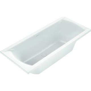 👉 Ligbad wit Ben Naria Design 180x80 cm Mat incl. Afvoer Sleuf en Afdekkap 8714175954731