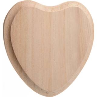 👉 Naambord houten Versier je eigen - Hart