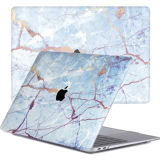 👉 Coverhoes kunststof Marble Zelda hardcase hoes blauw Lunso - cover MacBook Air 13 inch (2018-2019) 9145425541088