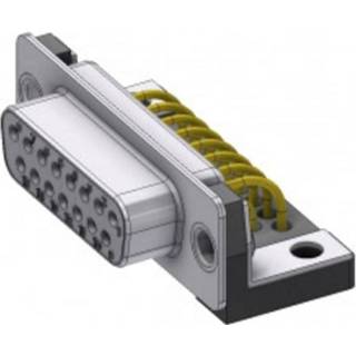 👉 F-connector Deltron Connectors DTS 15 SYC M63UN D-sub bus 90 ° Aantal polen: Solderen, Pinnen 1 stuk(s) 2050006056264