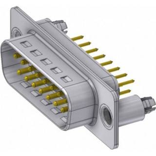 👉 F-connector Deltron Connectors DTS 15 PY/2 M86UN D-sub stekker 180 ° Aantal polen: Solderen, Pinnen 1 stuk(s) 2050006057957