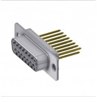 👉 F-connector Deltron Connectors DTS15 SW3/2 D-sub bus 180 ° Aantal polen: 15 Solderen, Wire-wrap 1 stuk(s) 2050006057889